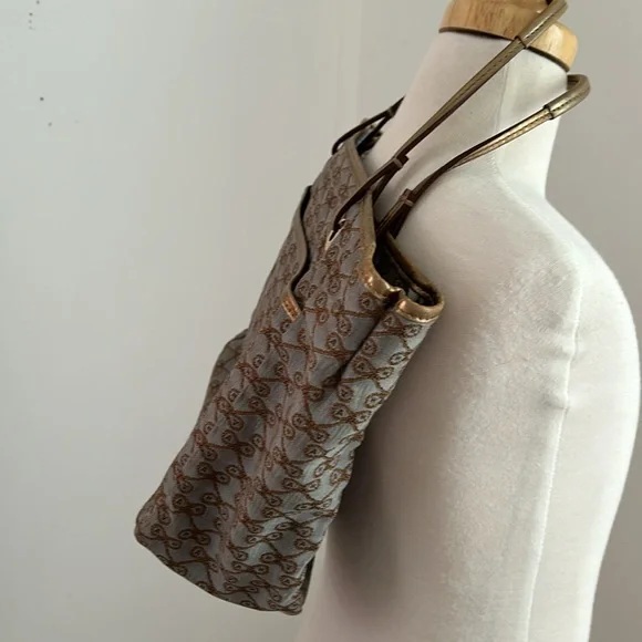 Anya Hindmarch Gray/Gold Fabric/Leather Tote - Picture 7 of 15